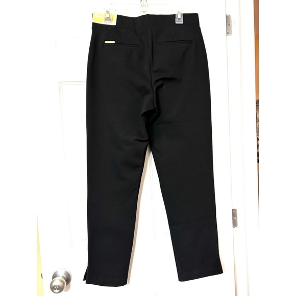 NWT Michael Michael Kors Straight Pull On Pants Ankle Length with Vents Size S - Picture 2 of 13